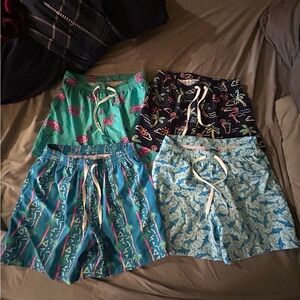 Colorful Patterned Swim Shorts Set